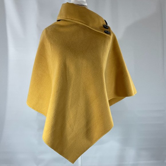 Adele Altman Jackets & Blazers - Buttoned cape Mustard Yellow